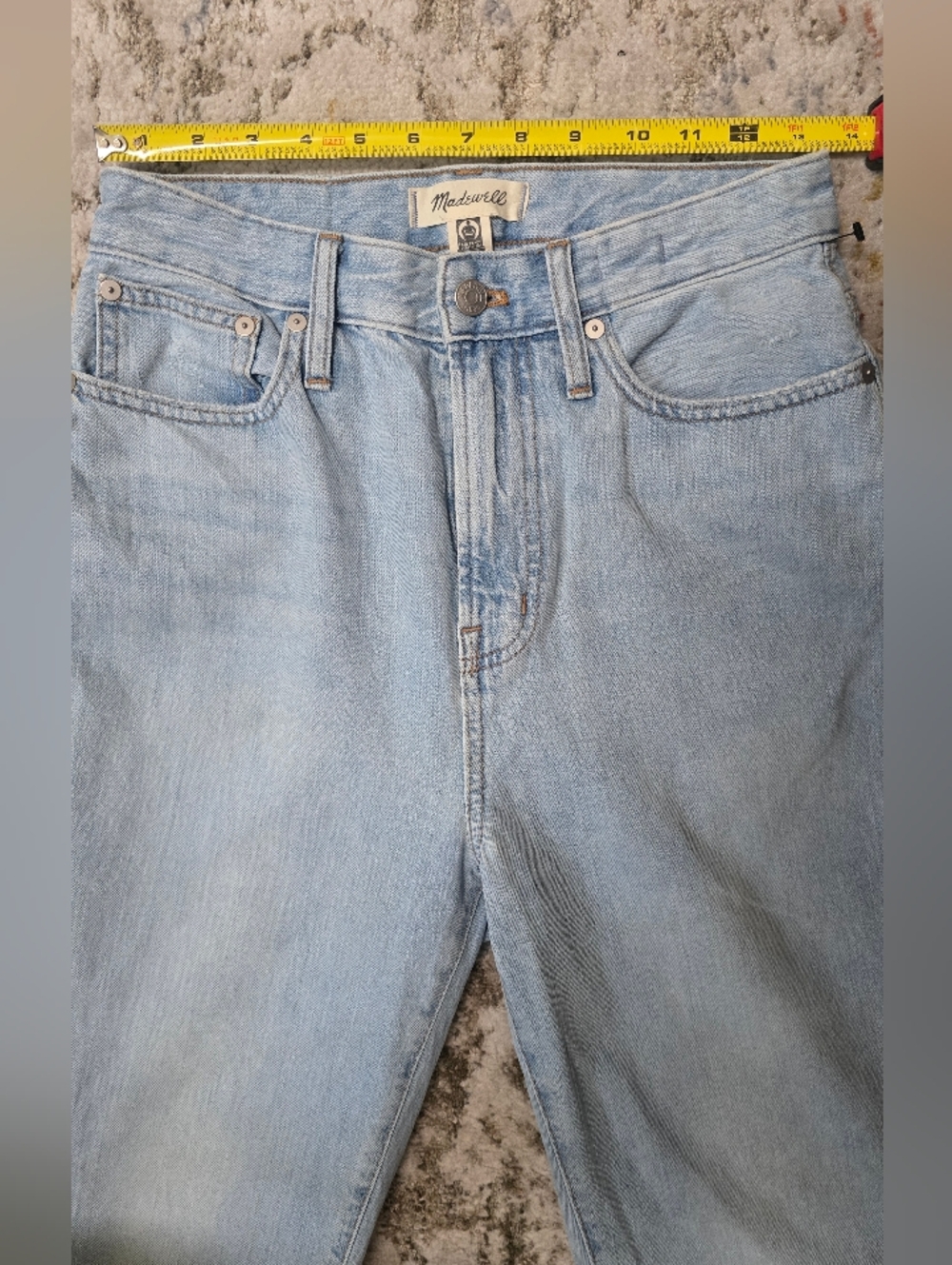 Madewell Light Blue Straight-Leg Women's Jeans - Picture 11 of 14